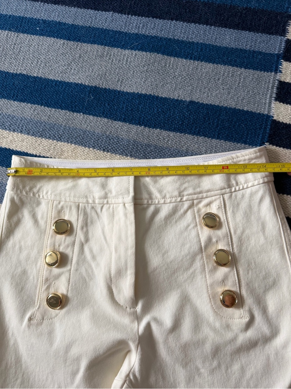 Derek Lam 10 Crosby Sailor-Button Flare Pants size 4 - Picture 10 of 11